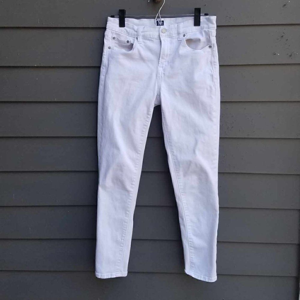 Gap White Jeans Regular True Skinny size 27 (4 Reg)